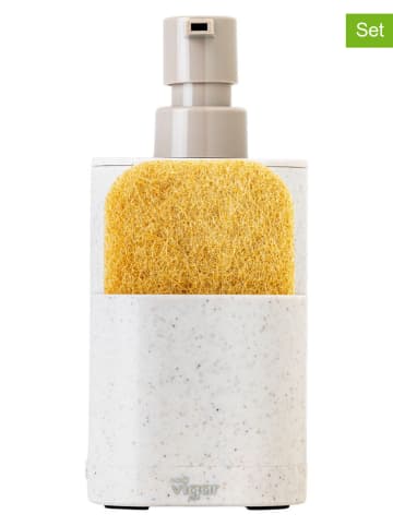 Vigar 2-częściowy zestaw "Rengø" w kolorze kremowym - 8,5 x 18,5 x 10 cm