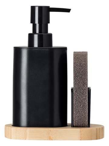 Vigar 3tlg. Set: Spülorganizer "Vintage" in Schwarz/ Hellbraun