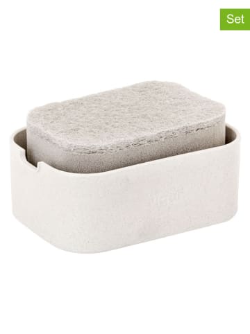 Vigar 2-częściowy zestaw w kolorze białym - 13 x 6,5 x 9 cm