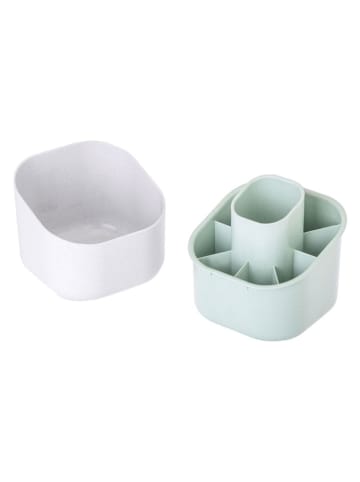 Vigar Ociekacz w kolorze białym na sztućce - 12,5 x 13 x 12,5 cm