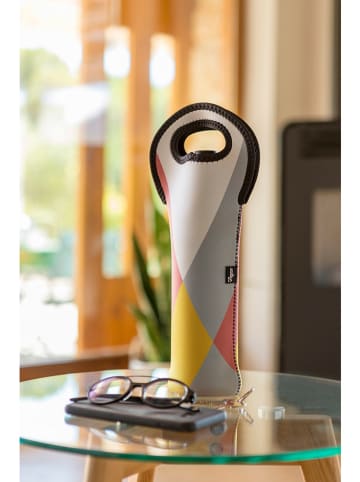 Vigar Torba termiczna "Maid" ze wzorem na butelki - wys. 37 x Ø 16 cm