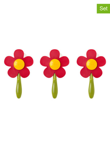 Vigar 3er-Set: Hacken ''Red Tulip'' in Grün/ Rot/ Gelb - (L)11,5 cm