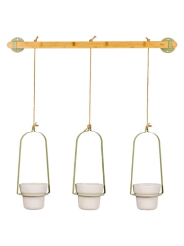 Vigar Blumenampel in Hellbraun/ Grün - (L)100 x (B)75 cm