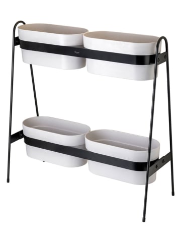 Vigar Regał "Urban garden" w kolorze czarnym na rośliny - 72 x 75 x 30 cm