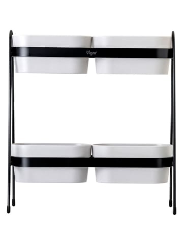 Vigar Regał "Urban garden" w kolorze czarnym na rośliny - 34,5 x 38 x 14,5 cm