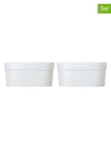Vigar 2er-Set: Blumentöpfe "Urban garden" in Grau - (B)37 x (H)17 x (T)16 cm
