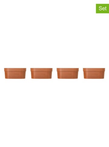 Vigar Doniczki (4 szt.) "Urban garden" w kolorze pomarańczowym - 17 x 8,5 x 8 cm