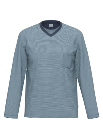 Ammann Pyjama-Oberteil in Dunkelblau