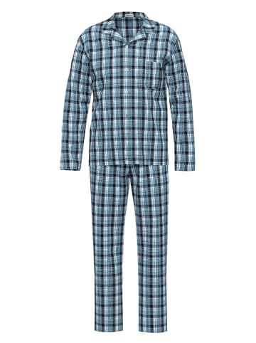 Seidensticker Pyjama in Dunkelblau/ Weiß
