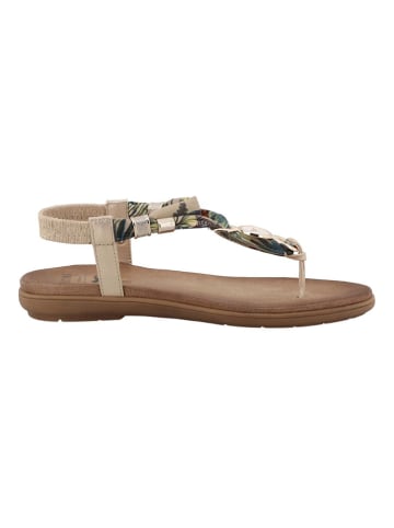MUSTANG SHOES Teensandalen "Dona" beige/groen