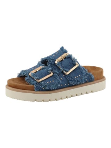 MUSTANG SHOES Pantoletten "Malina" in Blau