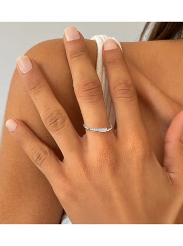 OR Carats Weißgold-Ring mit Diamanten