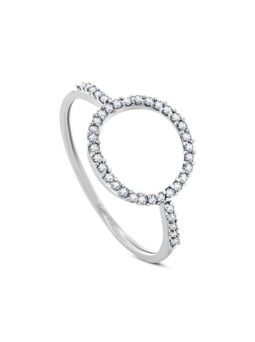 OR Carats Weißgold-Ring mit Edelsteinen