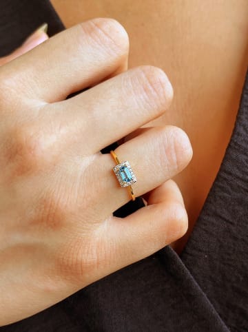 OR Carats Gold-Ring mit Edelsteinen