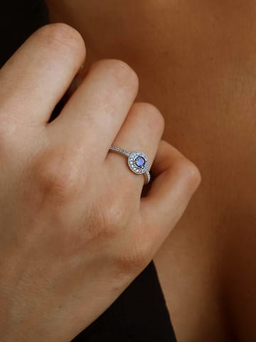 OR Carats Weißgold-Ring mit Edelsteinen