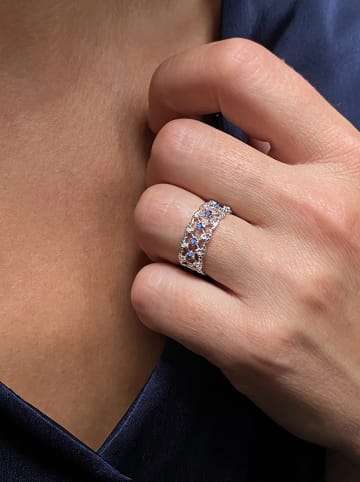 OR Carats Witgouden ring met edelstenen