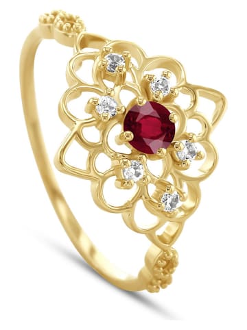 OR Carats Gold-Ring mit Edelsteinen