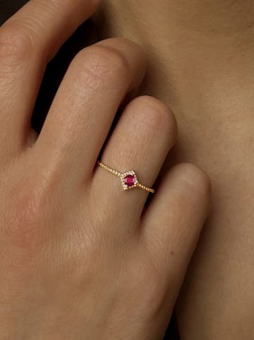 OR Carats Gold-Ring mit Edelstein