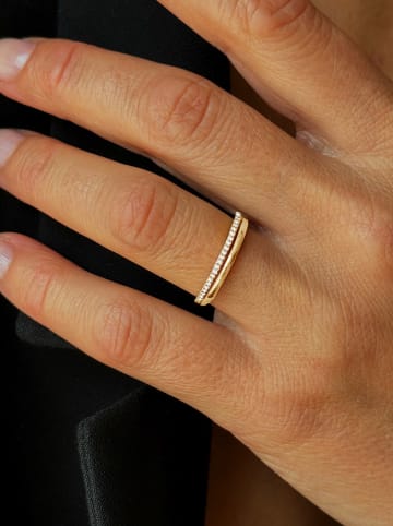 OR Carats Gold-Ring mit Diamanten
