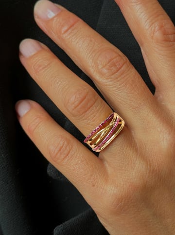 OR Carats Złoty pierścionek z kamieniami szlachetnymi