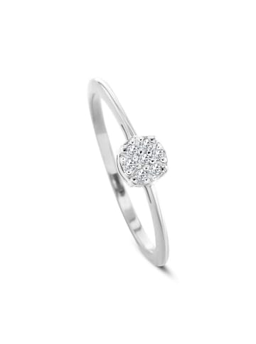 OR Carats Weißgold-Ring mit Diamant