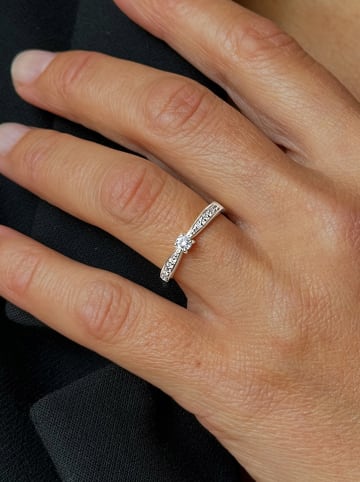 OR Carats Weißgold-Ring mit Diamanten