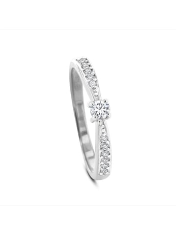 OR Carats Weißgold-Ring mit Diamanten
