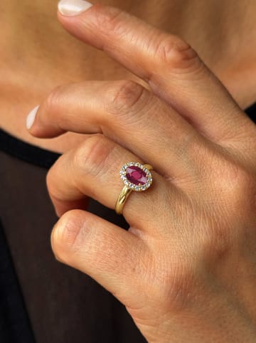 OR Carats Gold-Ring mit Edelsteinen