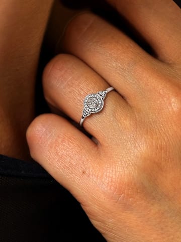 OR Carats Weißgold-Ring mit Diamanten