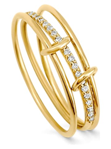 OR Carats Gold-Ring mit Diamanten