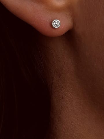 OR Carats Weißgold-Ohrstecker mit Diamant