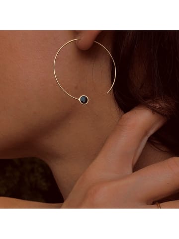 OR Carats Gold-Halbcreolen mit Edelsteinen