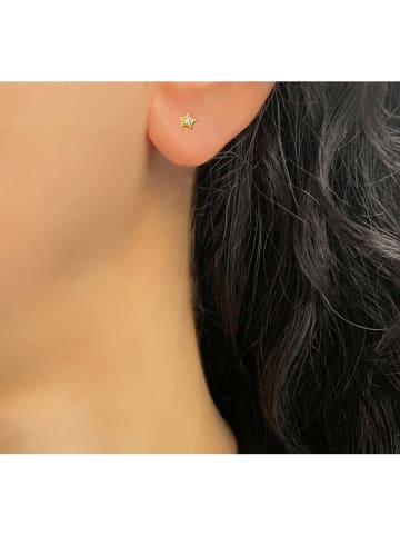 OR Carats Złote kolczyki-wkrętki z diamentami