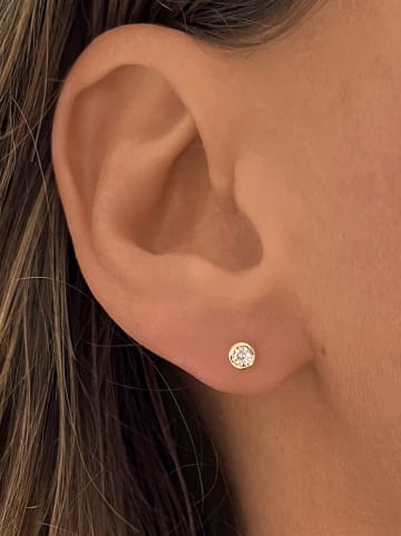 OR Carats Gouden oorstekers met diamant