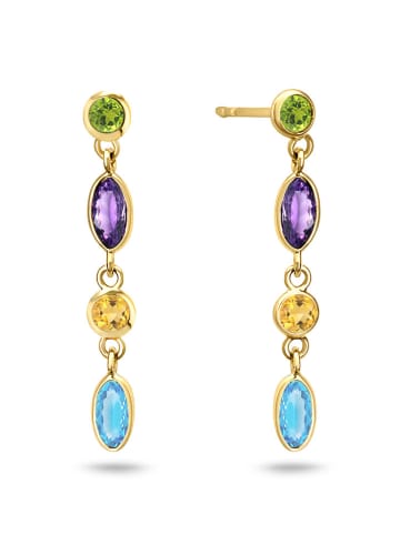 OR Carats Gold-Ohrhänger mit Edelsteinen