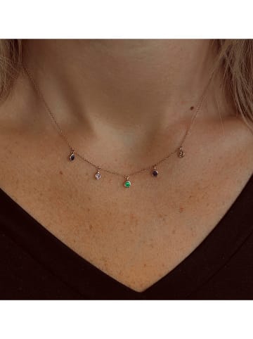 OR Carats Gold-Halskette mit Schmuckelementen - (L)40 cm