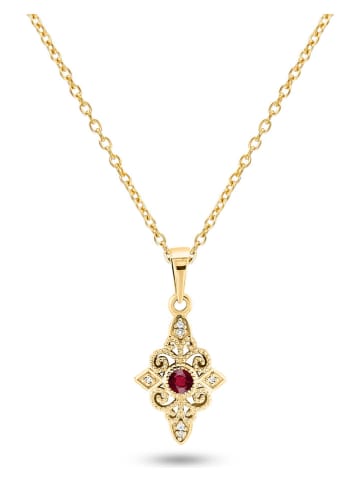 OR Carats Gold-Anhänger mit Diamanten und Edelstein