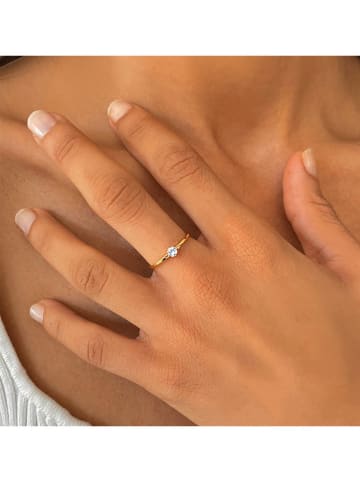 OR Carats Gold-Ring mit Diamanten und Edelstein
