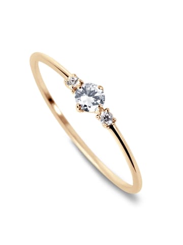 OR Carats Gouden ring met diamanten en edelsteen