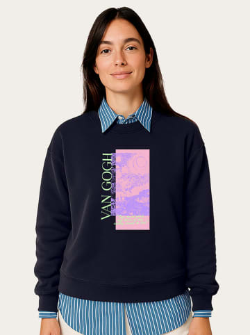 WOOOP Sweatshirt "Van Gogh" donkerblauw