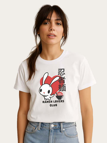 WOOOP Shirt "Torc Ramen Lovers Club Bunny" in Weiß