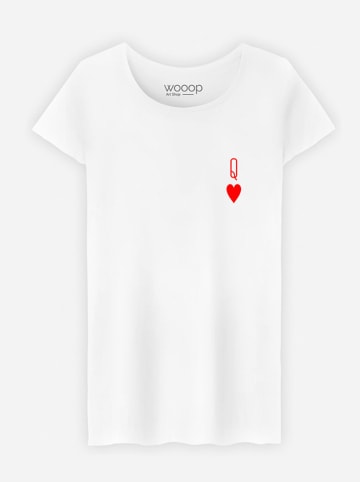 WOOOP Shirt "Queen" in Weiß