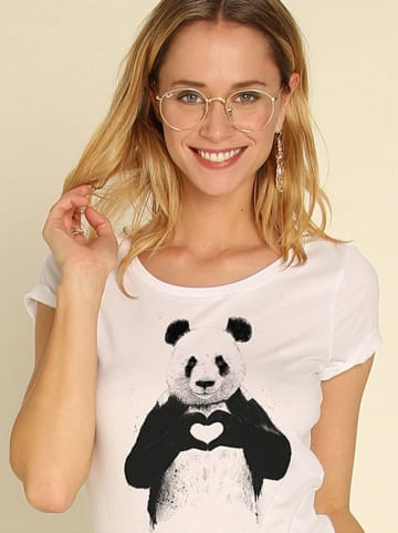 WOOOP Shirt "Love Panda" in Weiß