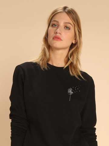 WOOOP Sweatshirt "Pissenlit" in Schwarz