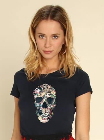 WOOOP Shirt "Vintage Skull" in Dunkelblau