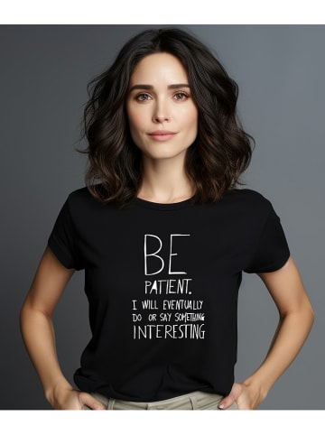WOOOP Shirt "Be patient" in Schwarz