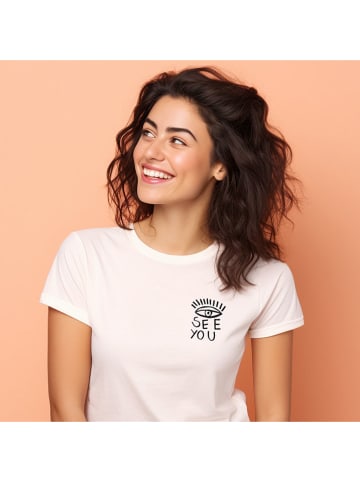 WOOOP Shirt "I see you" in Weiß