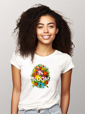 WOOOP Shirt "In bloom" in Weiß