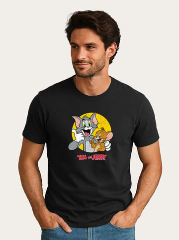 WOOOP Koszulka "Tom and Jerry Thumbs Up" w kolorze czarnym