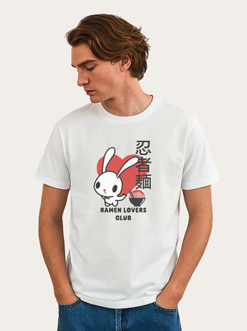 WOOOP Koszulka "Torc Ramen Lovers Club Bunny" w kolorze białym